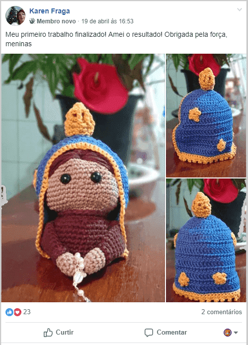 amigurumi de N. Sra, Aparecida